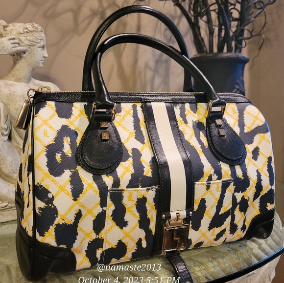 L.A.M.B. by Gwen Stefani Leopard Print Speedy Satchel Luxury Designer Bag #565 - Picture 8 of 13